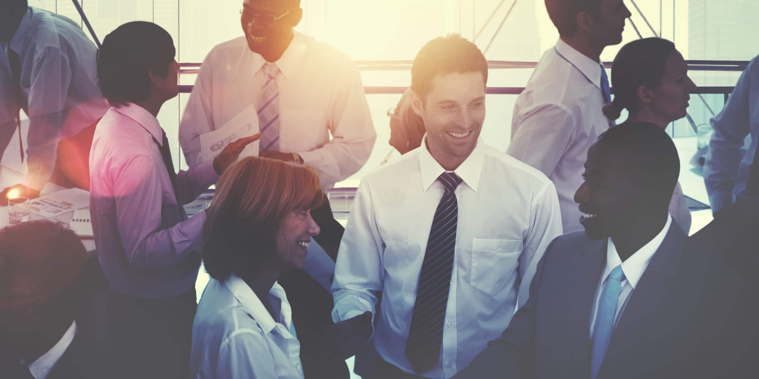 Geschäftsleute bei einem Meeting